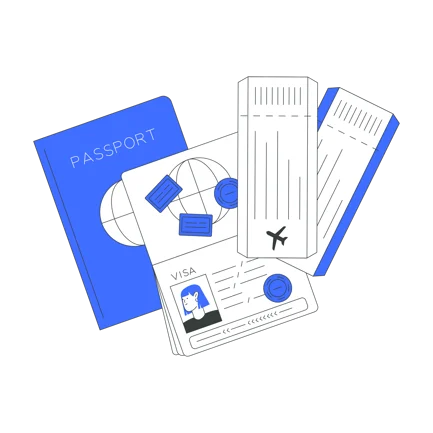 Passport and Travel Documents Illustration