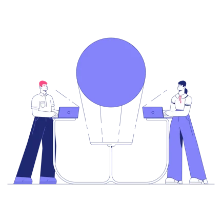 Corporate Team Project Presentation Illustration