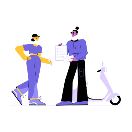 Person Getting Letter Illustration