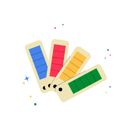 Color Palette Fan Illustration