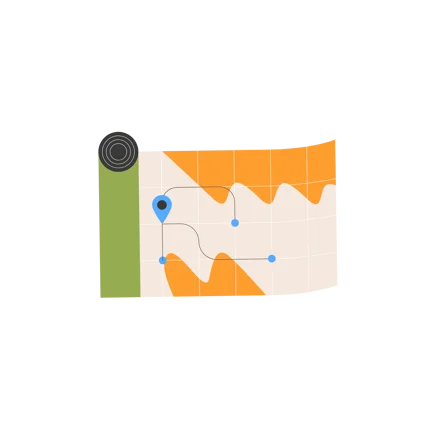 Map with Route Animation