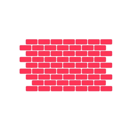 Simple Brick Wall Illustration