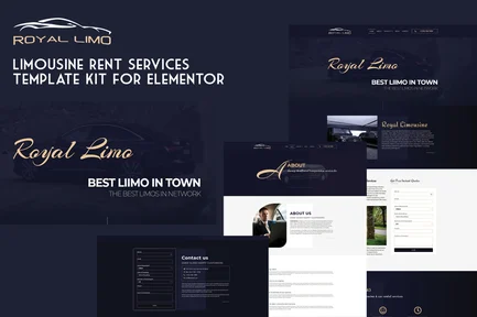 Preview: Royal Limo - Limousine Rent Services Template Kit