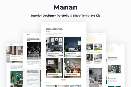 Preview: Manan - Interior Designer Elementor Template Kit
