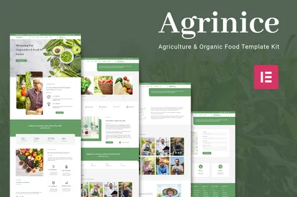 Preview: Agrinice - Agriculture & Organic Food Elementor Template Kit