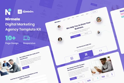 Preview: Nirmala - Digital Marketing Agency Elementor Template Kit