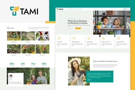 Preview: Tami - Landscape & Gardening Elementor Template Kit