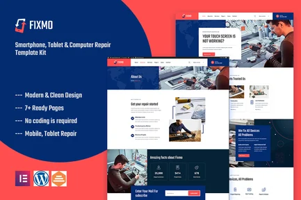 Preview: Fixmo – Smartphone, Tablet & Computer Repair Template Kit