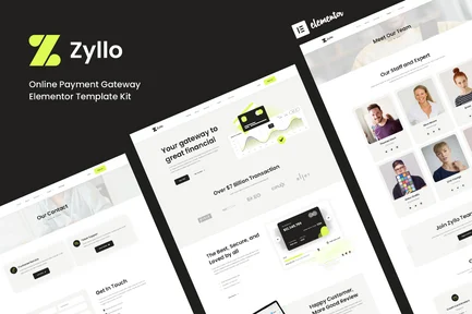 Preview: Zyllo - Online Payment Gateway Elementor Template Kit