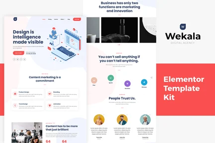 Preview: Wekala - Agency Elementor Template Kit