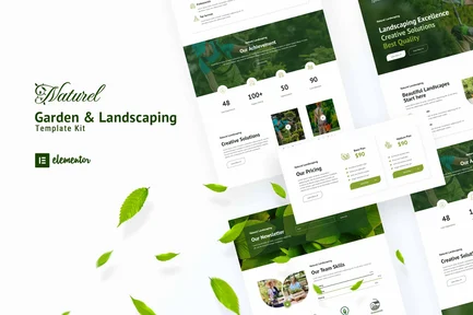 Preview: Naturel Garden & Landscaping Elementor Template Kit