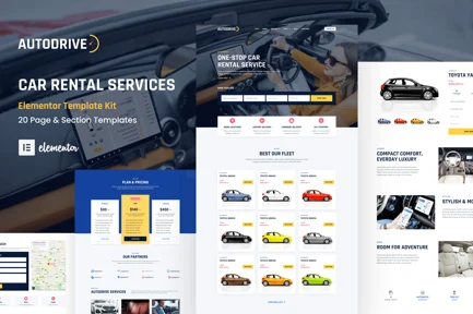 Preview: Autodrive - Car Rental & Dealer Elementor Template Kit