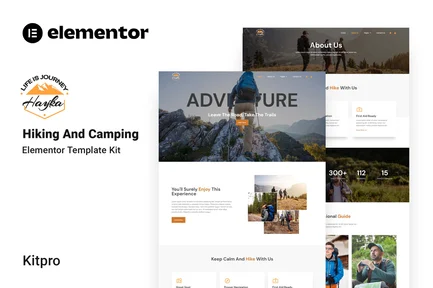 Preview: Hayka - Hiking & Camping Elementor Template Kit