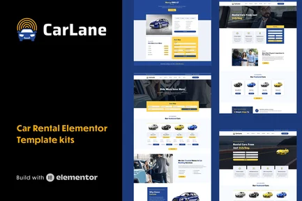 Preview: CarLane - Car Rental Elementor Template Kit