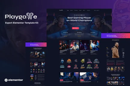Preview: Playgame - Esports Elementor Template Kit