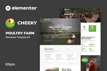 Preview: Cheeky - Poultry Farm Elementor Template Kit