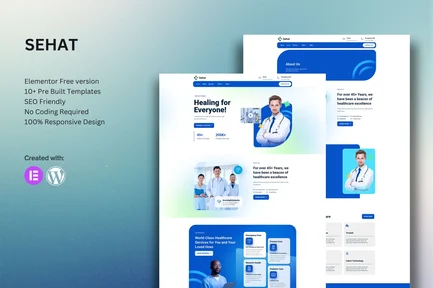 Preview: Sehat - Medical Elementor Template Kit