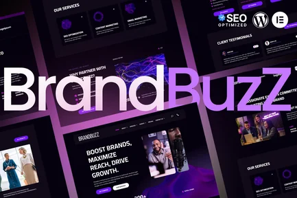 Preview: BrandBuzz - Digital Agency Elementor Kit