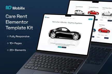 Preview: Mobilix - Car Rent Elementor Template Kit