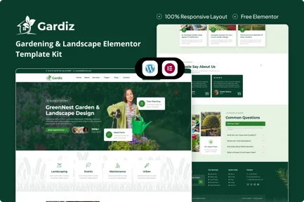 Preview: Gardiz - Gardening & Landscape Elementor Template Kit