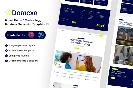 Preview: Domexa - Smart Home & Technology Services Elementor Template Kit
