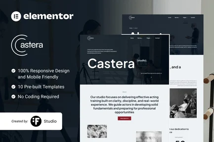 Preview: Castera - Artist Casting & Talent Management Elementor Kit