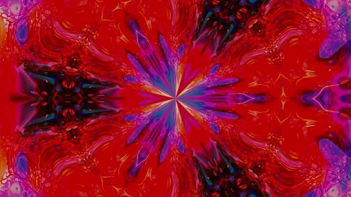 Vibrant Fluid Abstract Kaleidoscope Animated Background