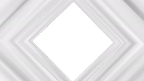 Abstract Glowing Tunnel Loop White background