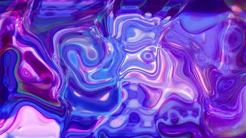 Abstract Iridescent Liquid Wave Loop Animation