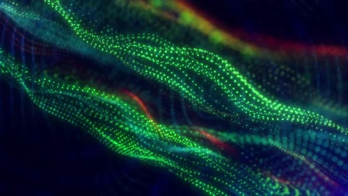 Abstract Digital Particle Flow Background Animation