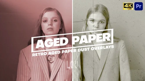 Retro Aged Paper Dust Overlays Premiere Pro