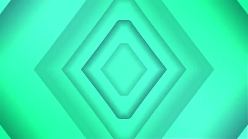 green Color Geometric Square Background