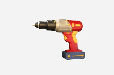 Preview: 3D Cordless Electric Handheld Power Drill Tool Icon